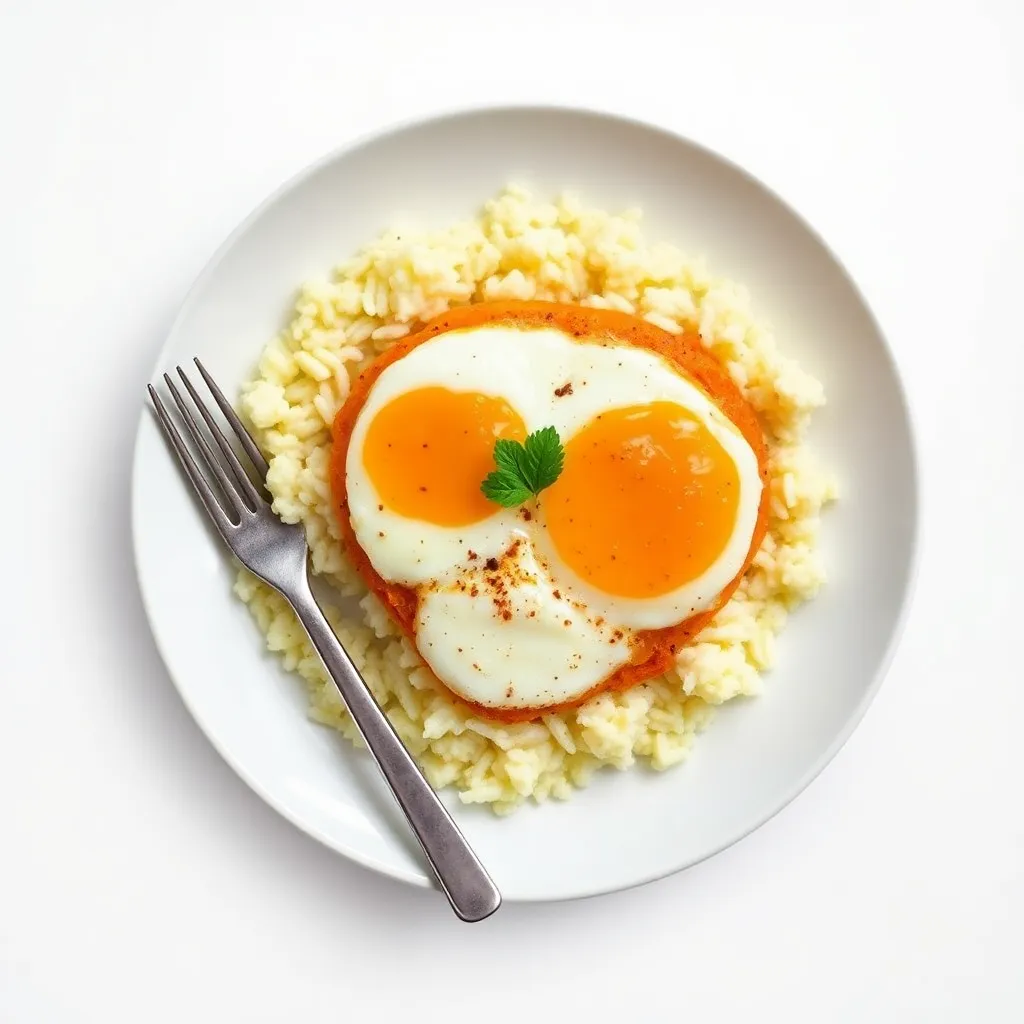 Tangy Eggs Sheet-Pan with Cauliflower Rice