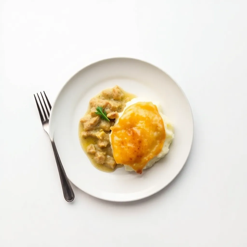 Pan-Seared Turkey Pot Pie with Mashed Potatoes