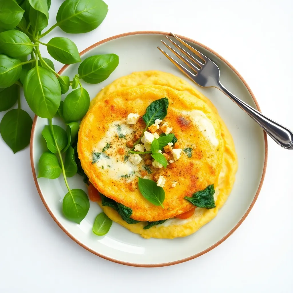 Keto Spinach and Feta Omelette