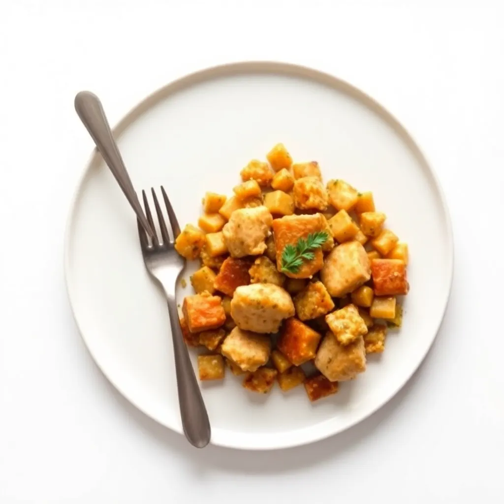 Garlicky Chicken Hash