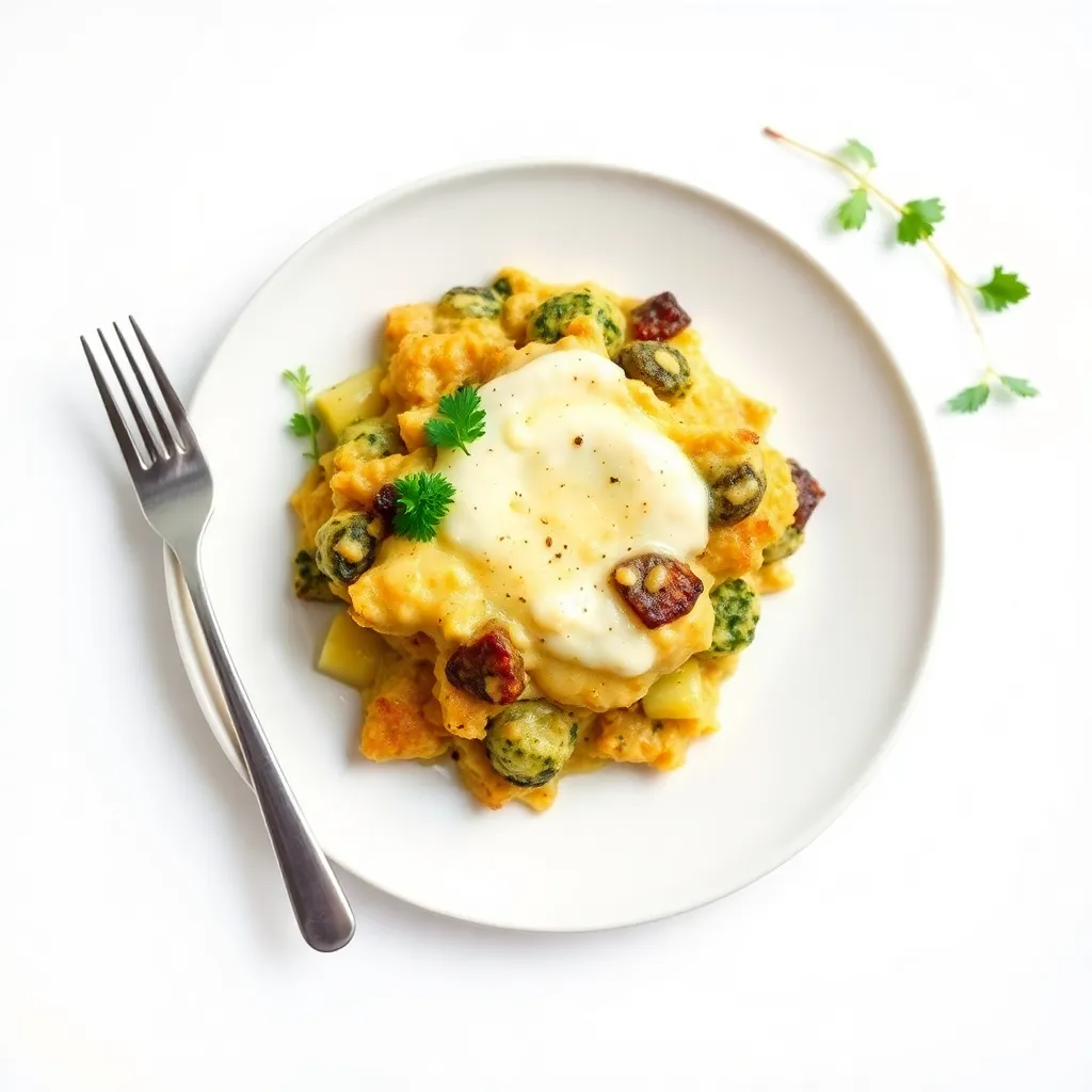 American Garlicky Garden Bake