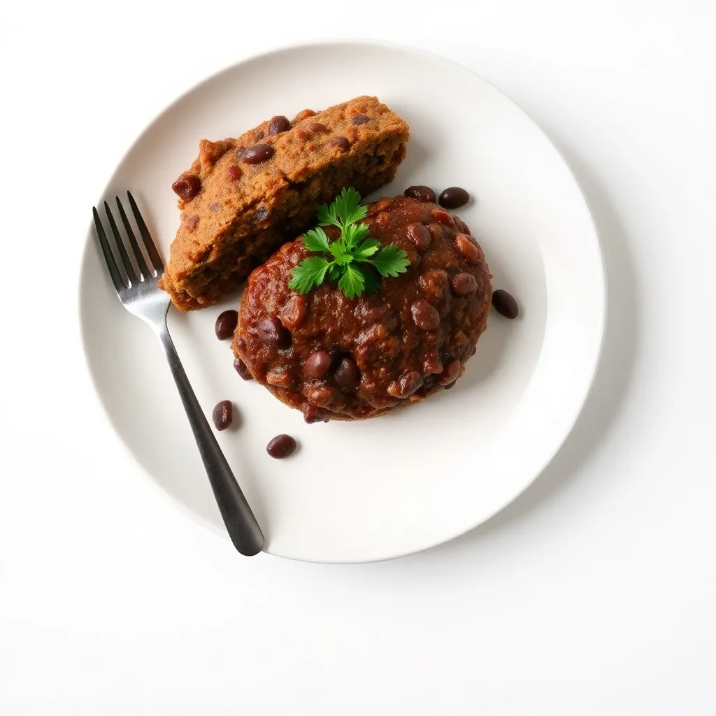 American Braised Black Beans Meatloaf