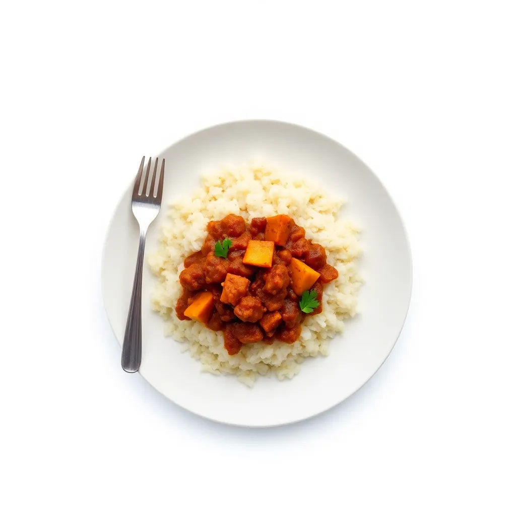 Braised Jackfruit Chili with Brown Rice