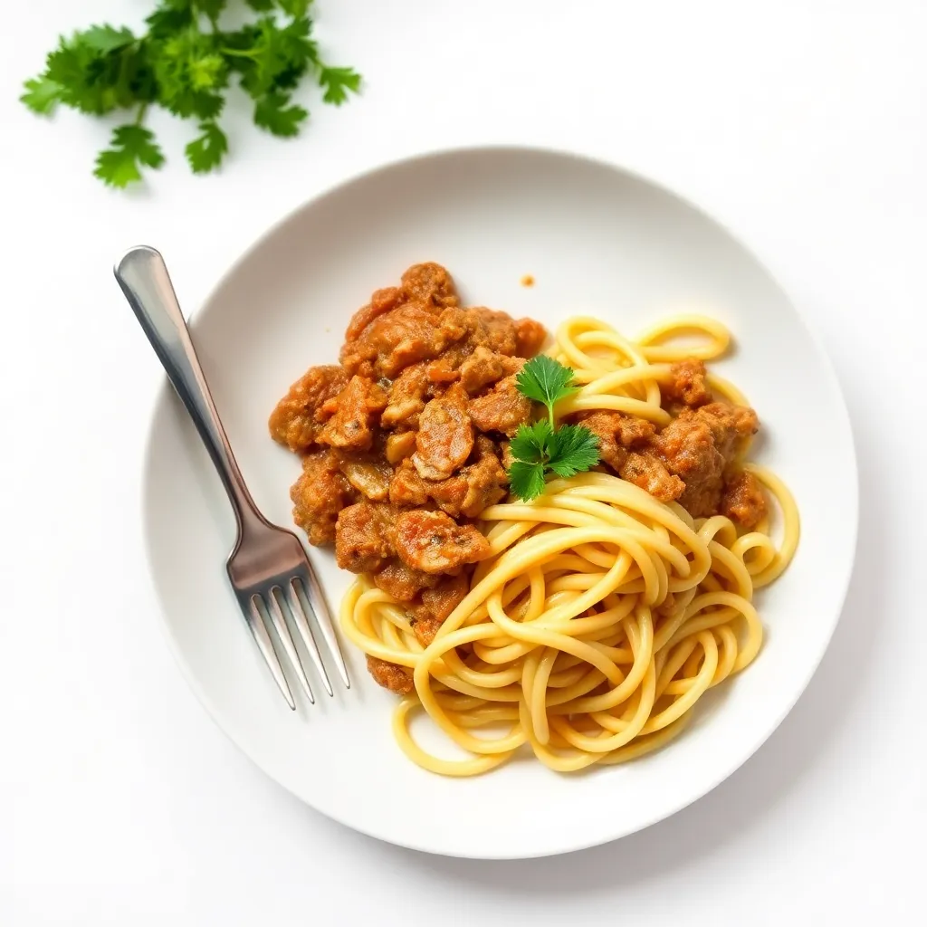 Spiced Pulled Pork Casserole with Egg Noodles