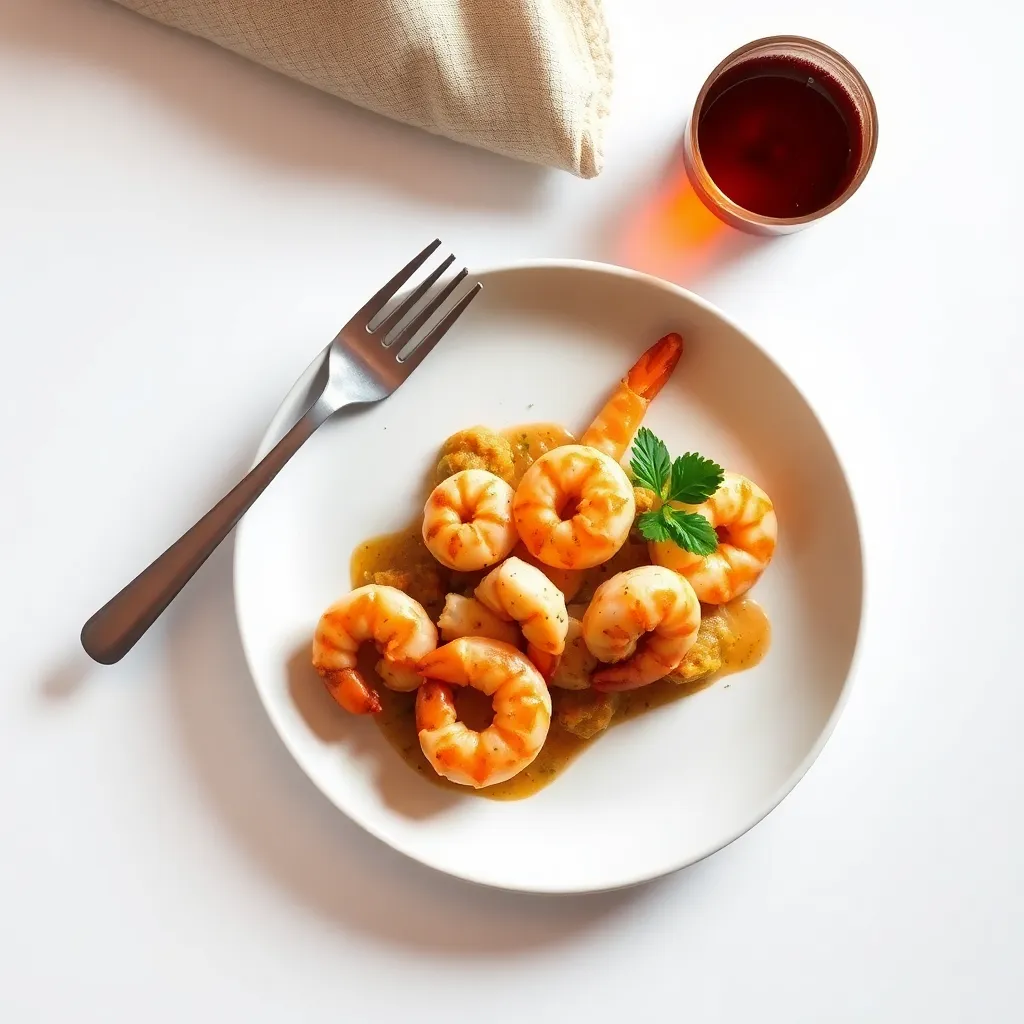 Slow-Cooked Prawns Bake