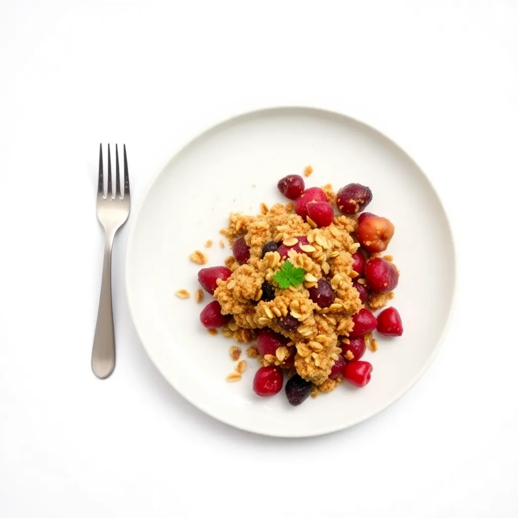 Scottish Cranberry and Oat Crumble