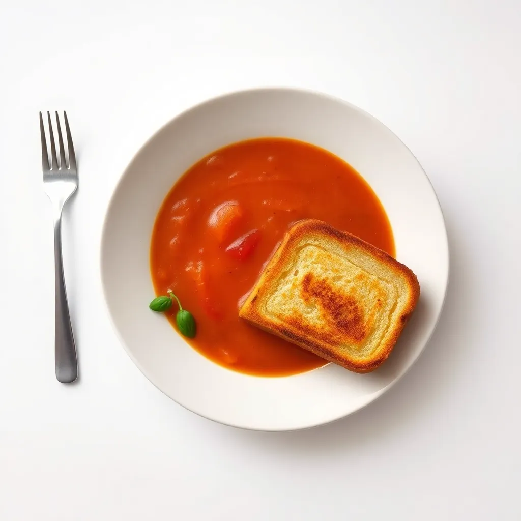 Tomato Soup with Grilled Cheese