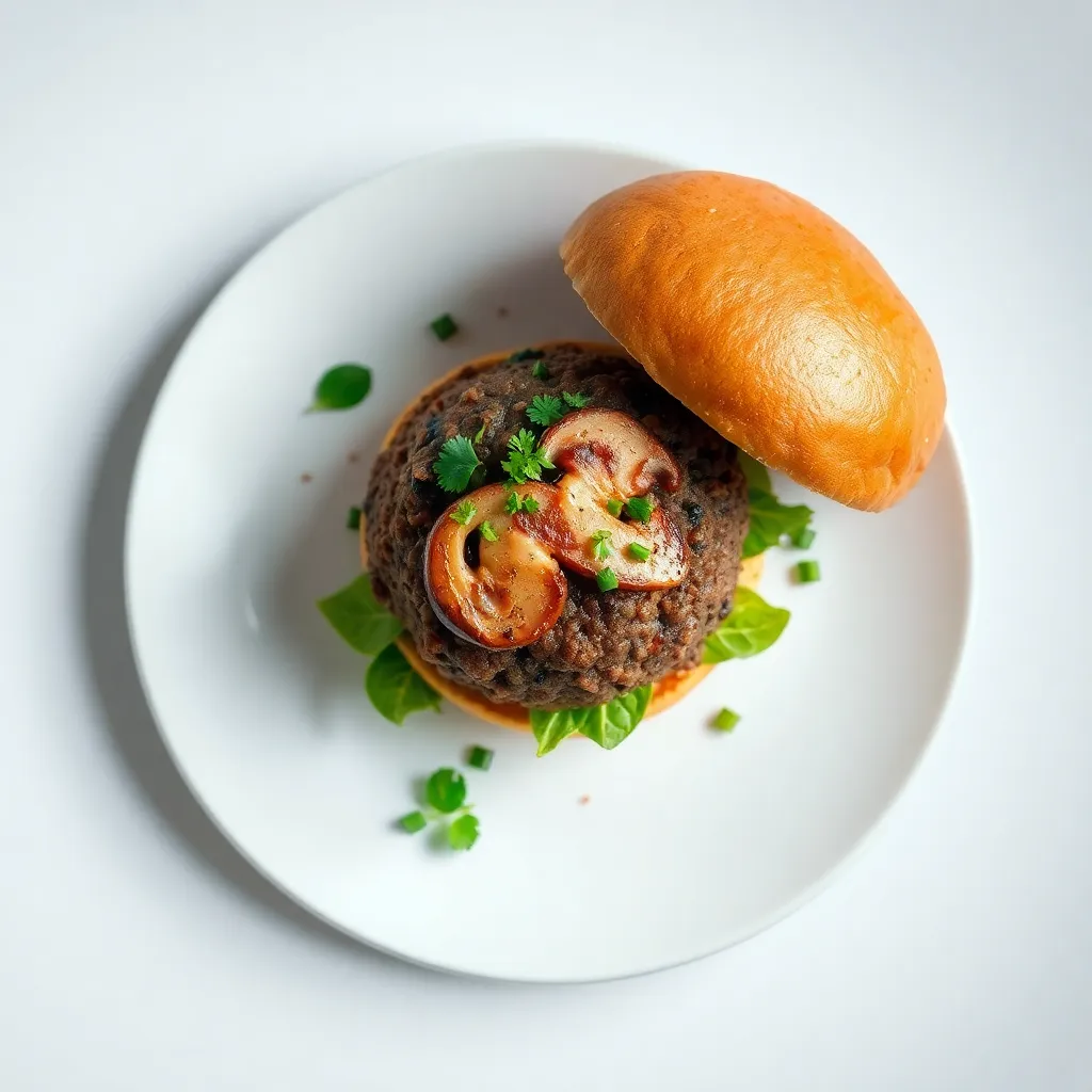 Vegan Mushroom Burger