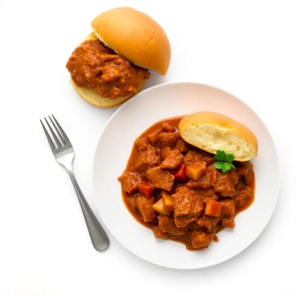 Classic Pulled Pork Stew with Hamburger Buns