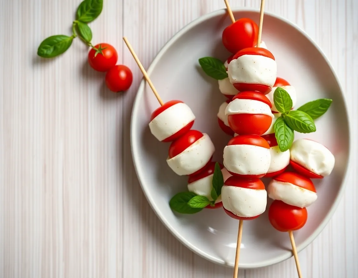 Easy Caprese Skewers
