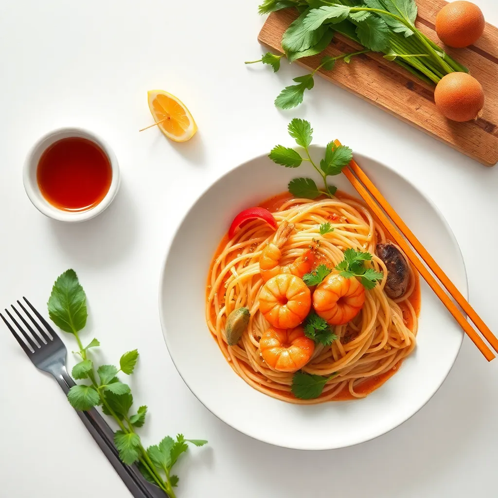 Prawn Tom Yum Noodles