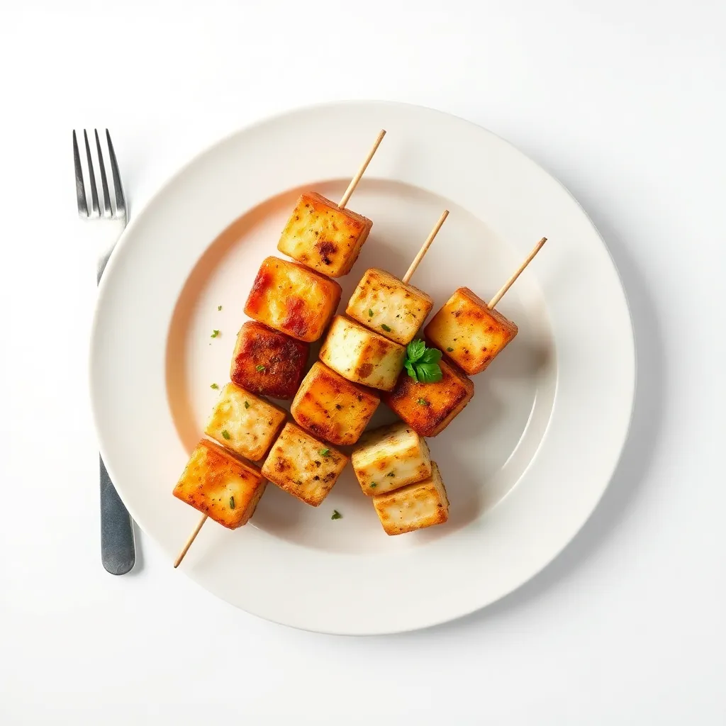 Backyard Halloumi Skewers