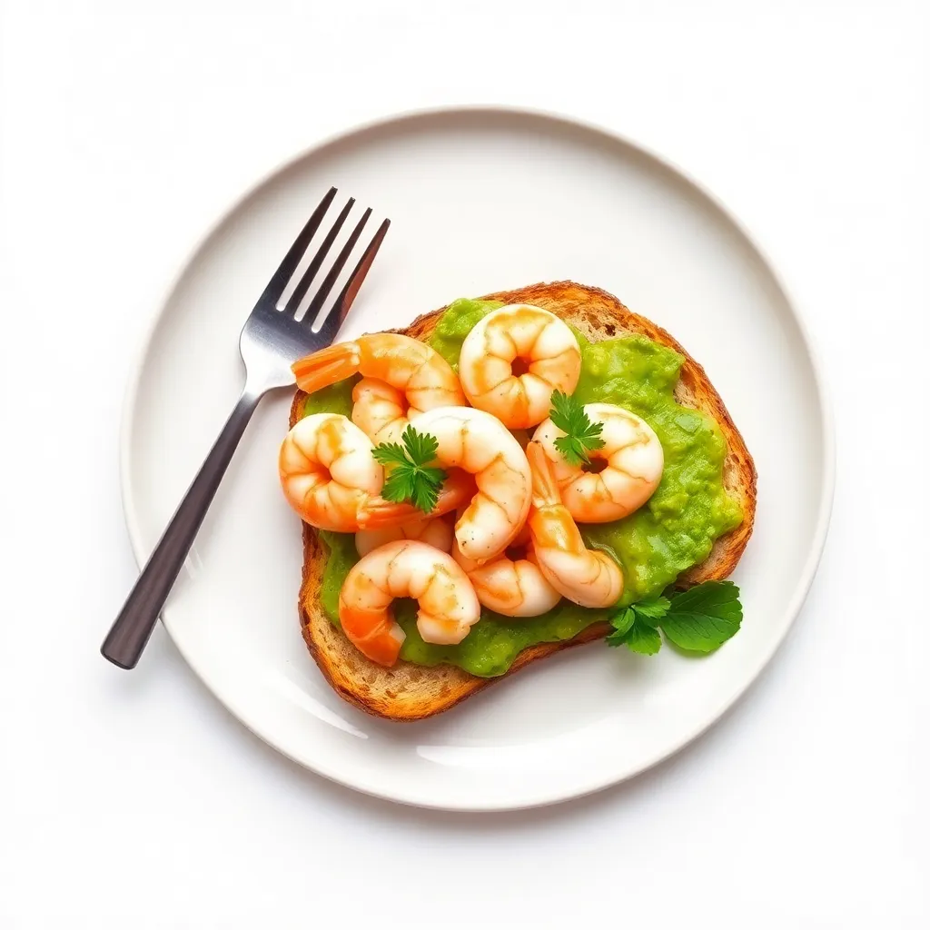 British Prawn and Avocado Toast