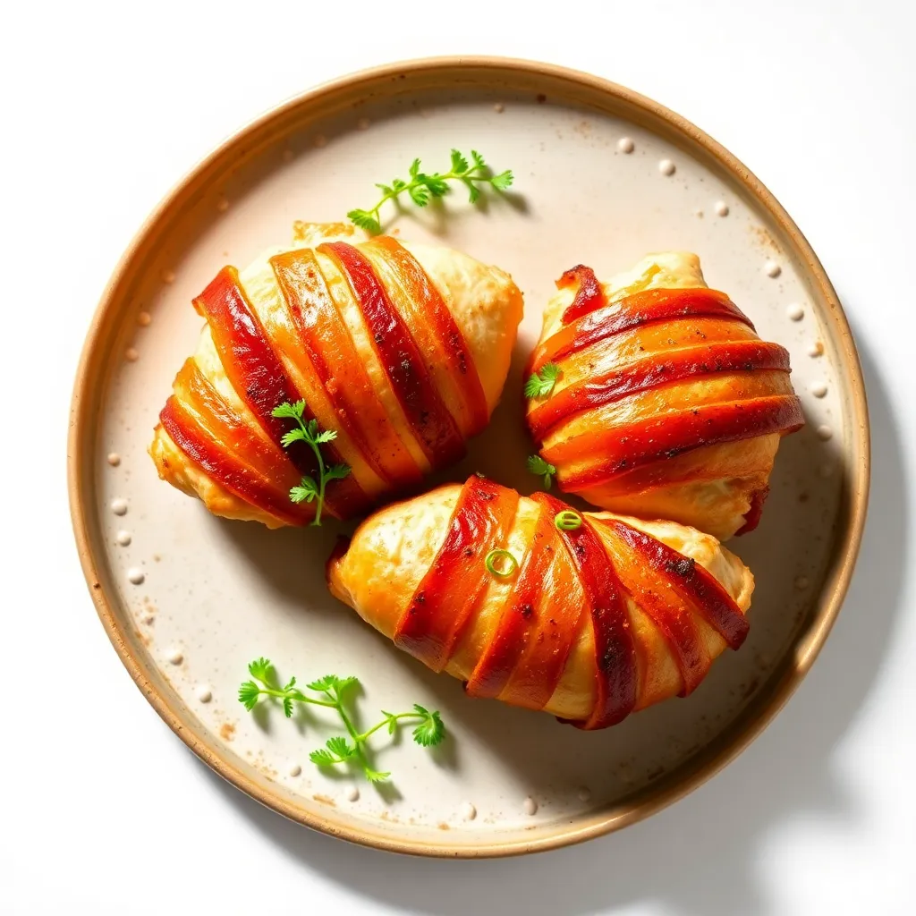 Keto Bacon Wrapped Chicken