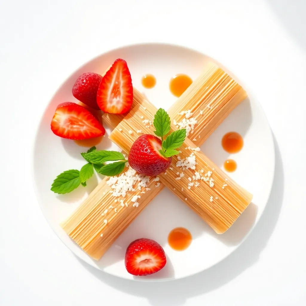 Tamales Dulces de Fresas