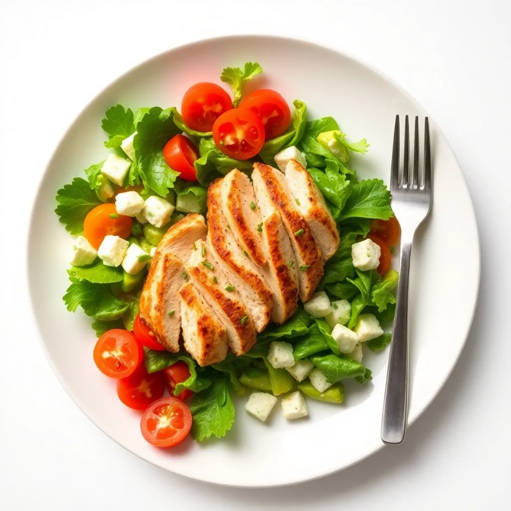 Keto Greek Salad with Chicken