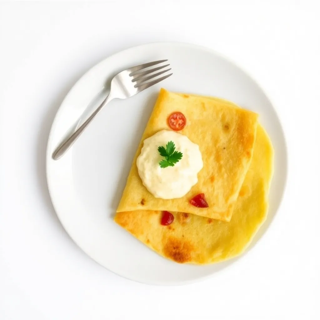 Dosa with Coconut Chutney