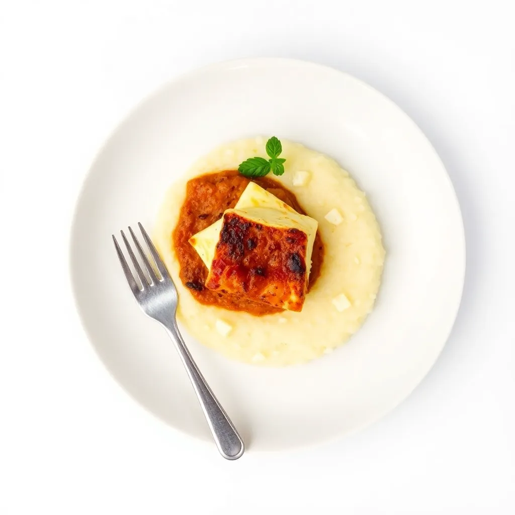 Charred Paneer Bake with Polenta