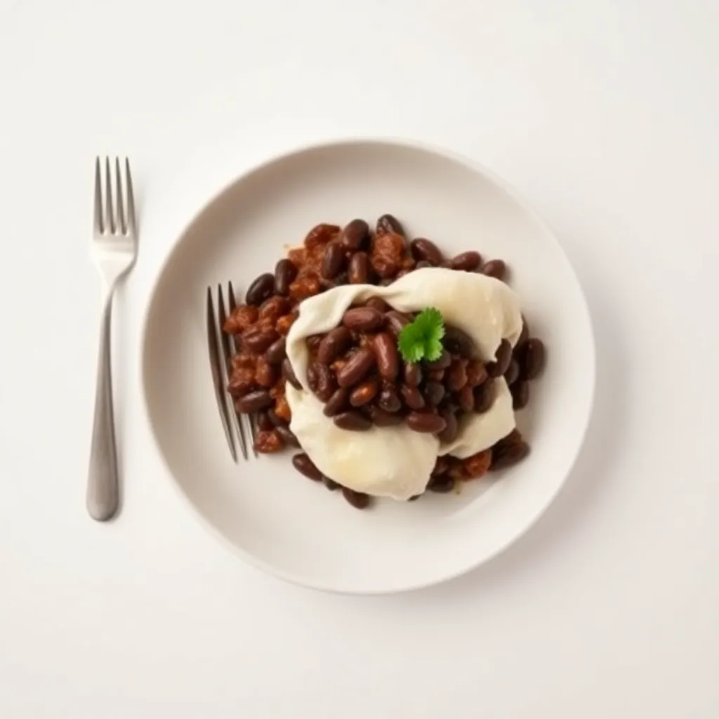 Spiced Black Beans Bake