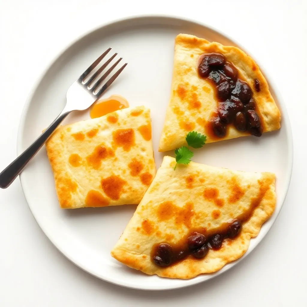 Honey-Glazed Black Beans Quesadillas
