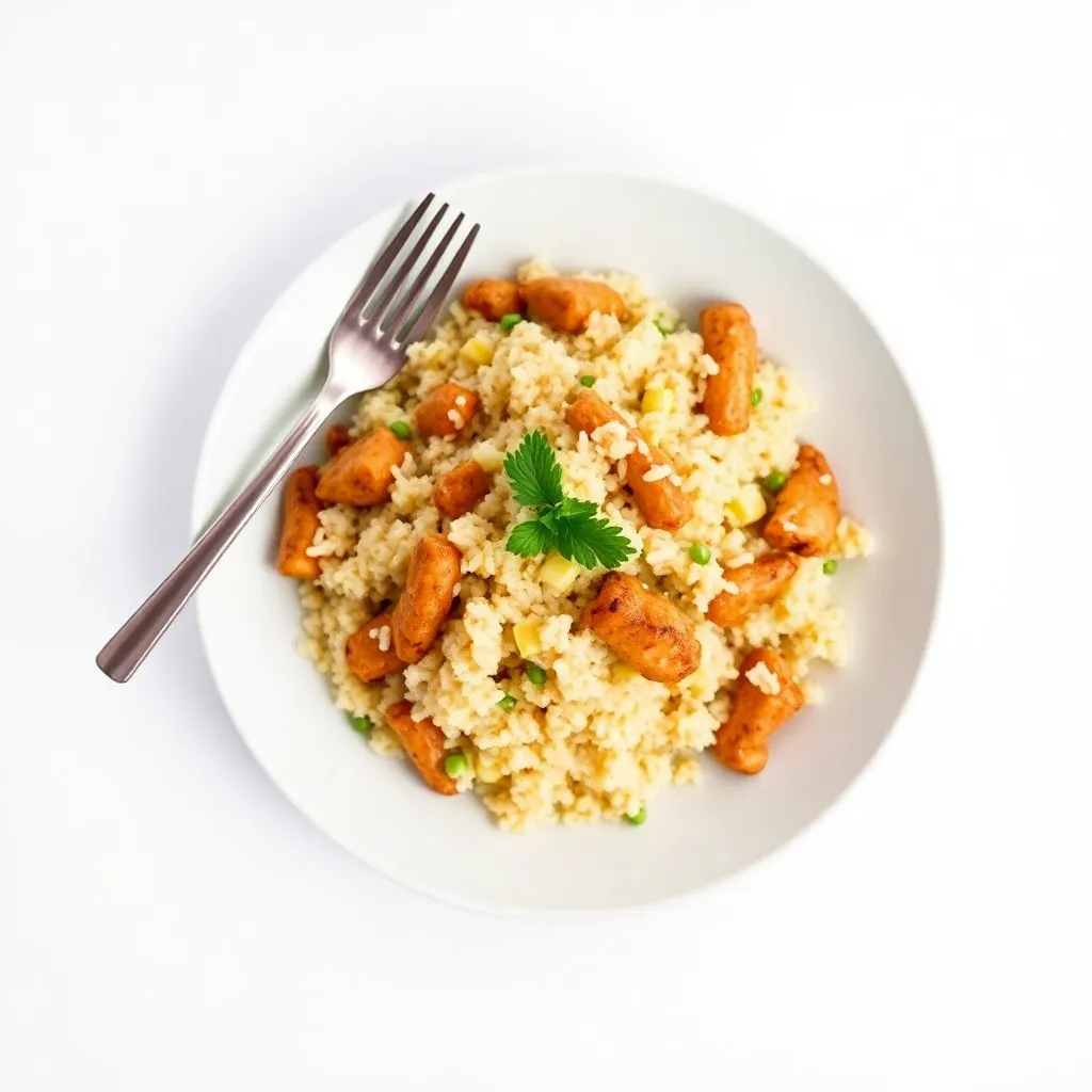 Pan-Seared Chicken Fried Rice
