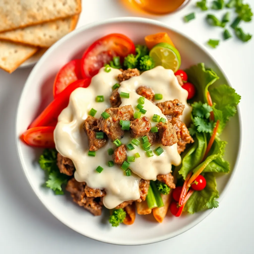 Keto Philly Cheesesteak Bowl