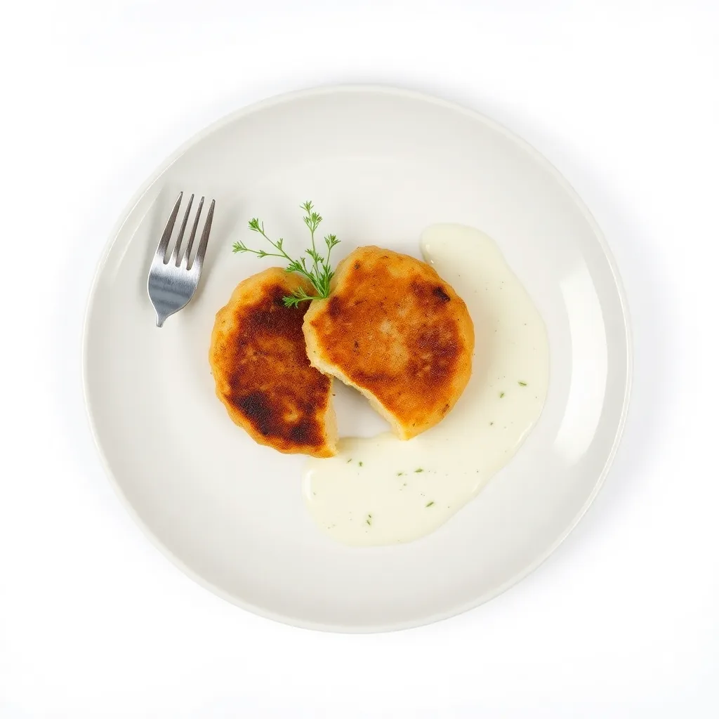 Cod Fishcakes with Dill Sauce
