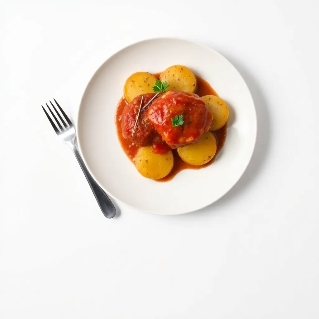 One-Pot Pork Parmigiana with Roast Potatoes