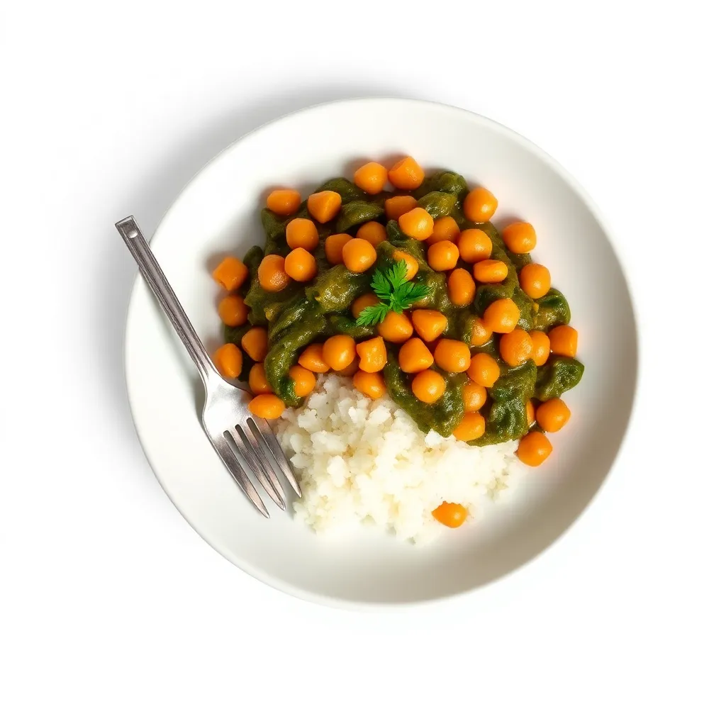 Glazed Chickpeas Saag