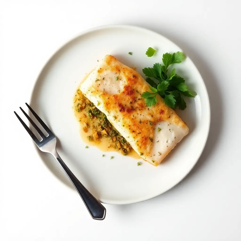 Baked Cod with Herb Crust