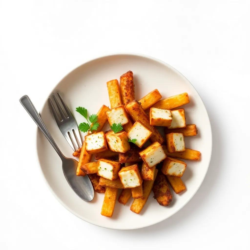 Crispy Halloumi Poutine