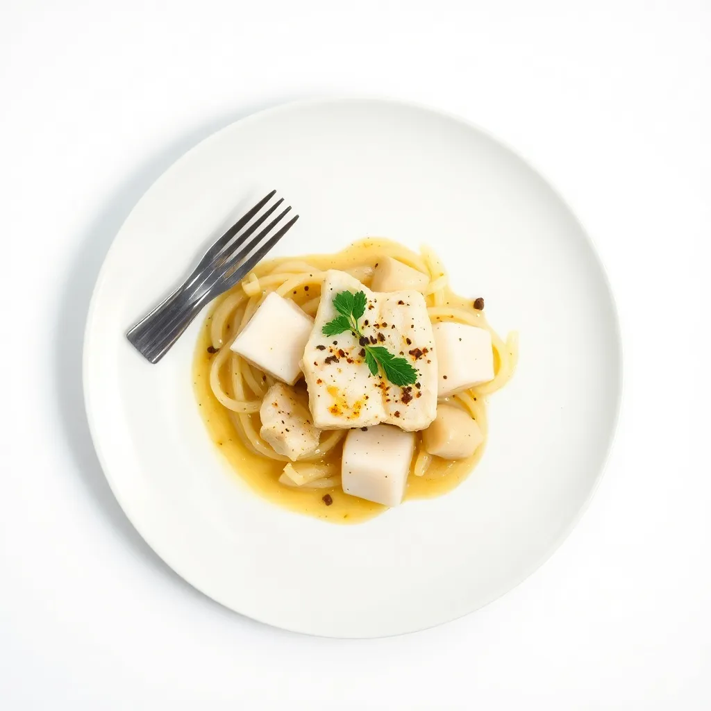 White Fish in Bianco alla Artichoke Hearts