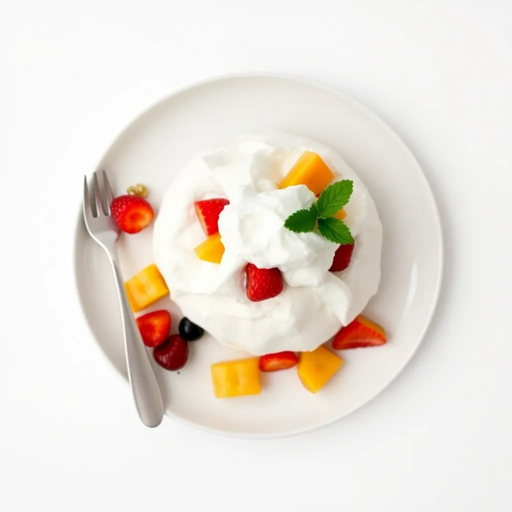Pavlova with Tropical Fruit