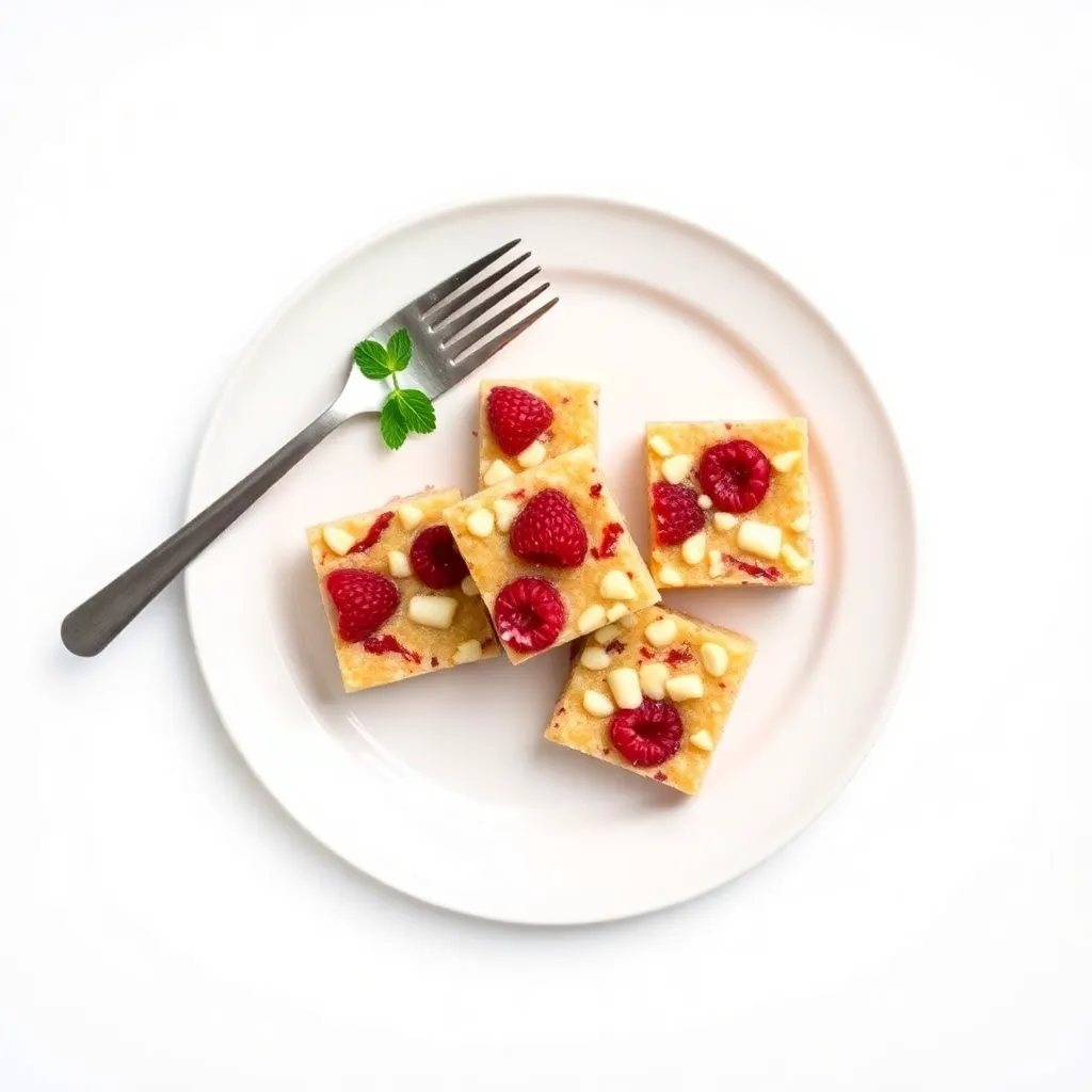 Raspberry and White Chocolate Blondies