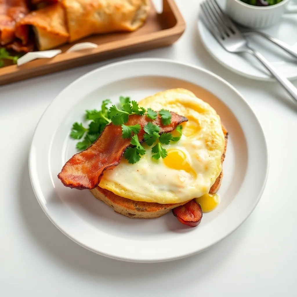 Keto Bacon and Brie Omelette