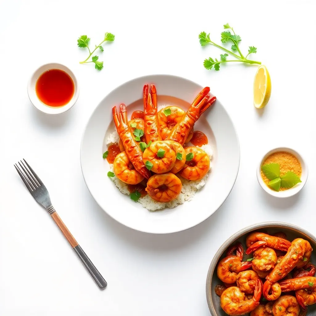 Chilli Garlic Prawns Chinese Style
