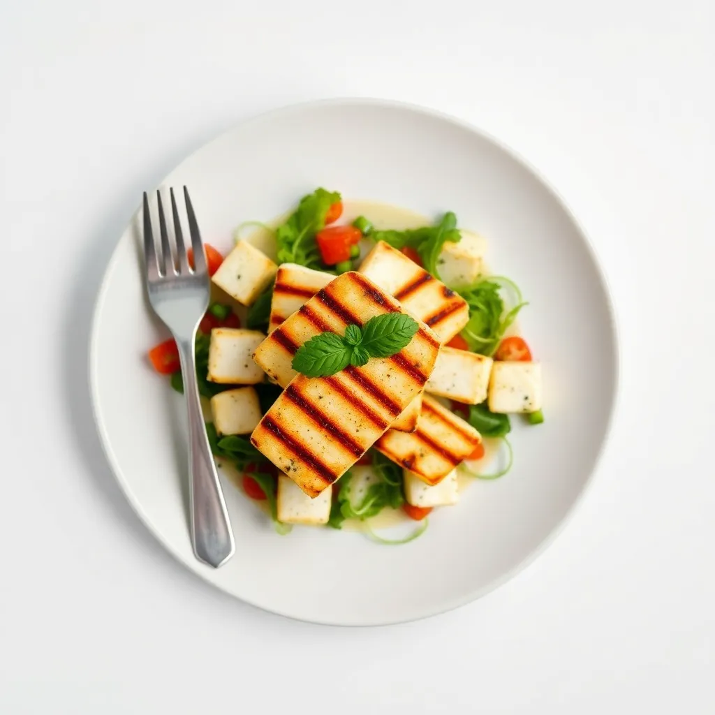 Grilled Halloumi Salad