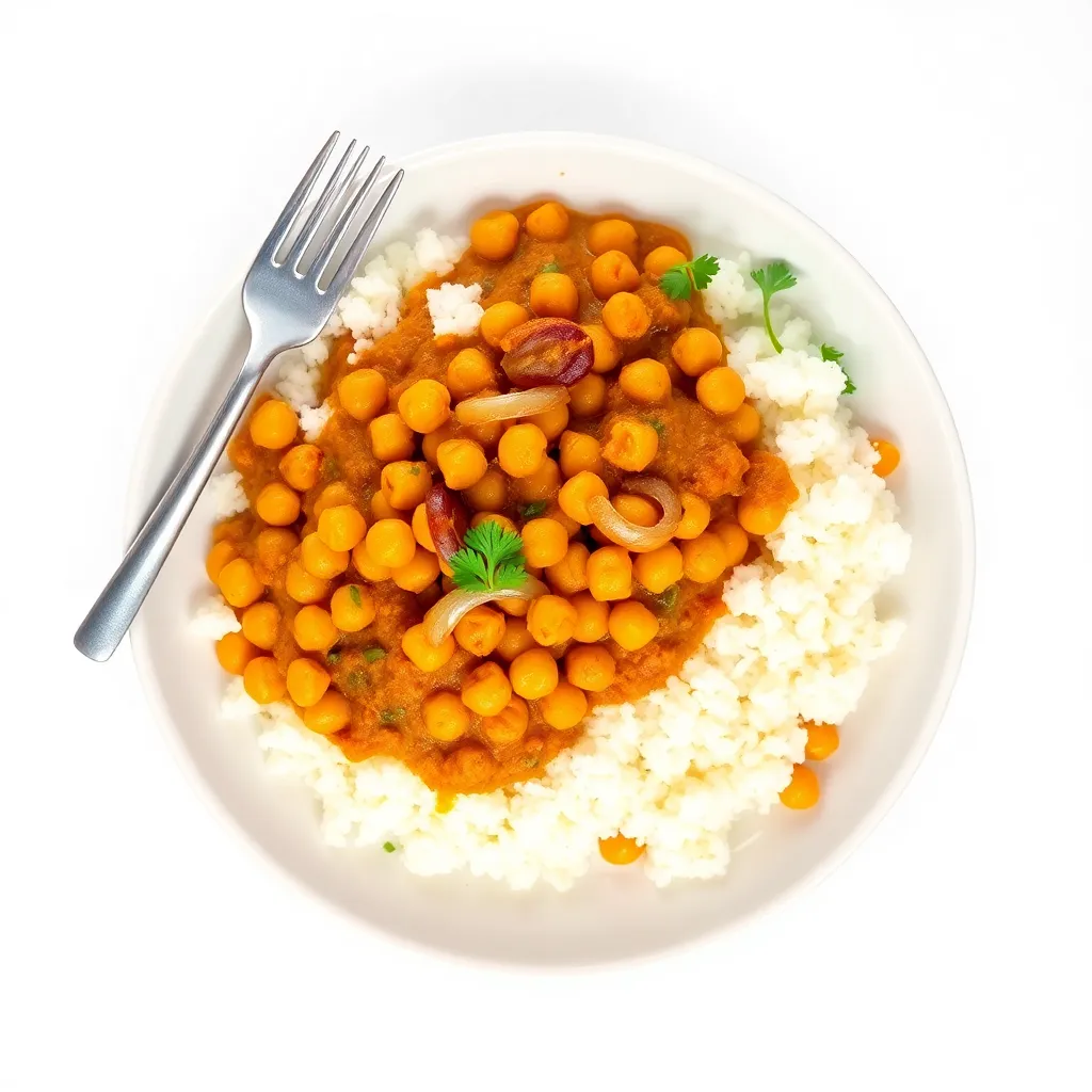Chickpeas Curry Bhaji Onion