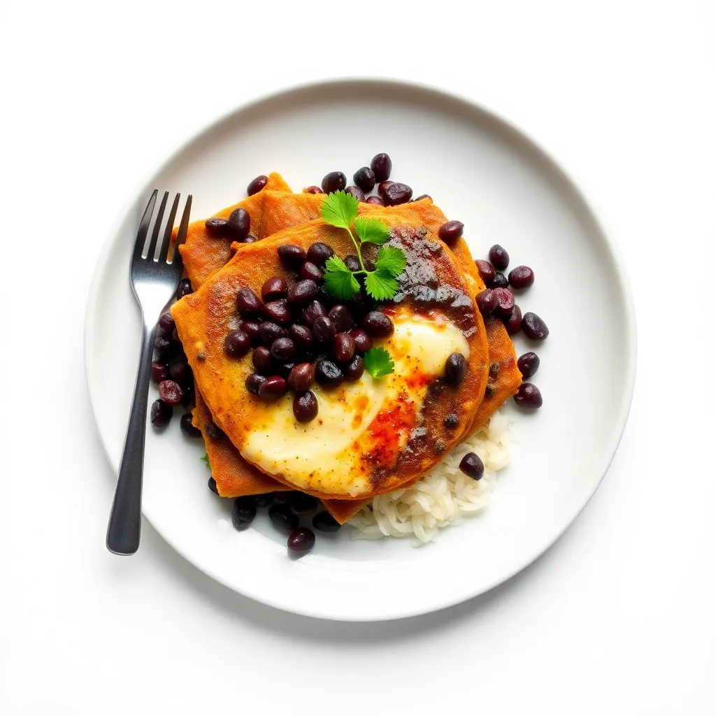 Mexican Sheet-Pan Black Beans Chilaquiles