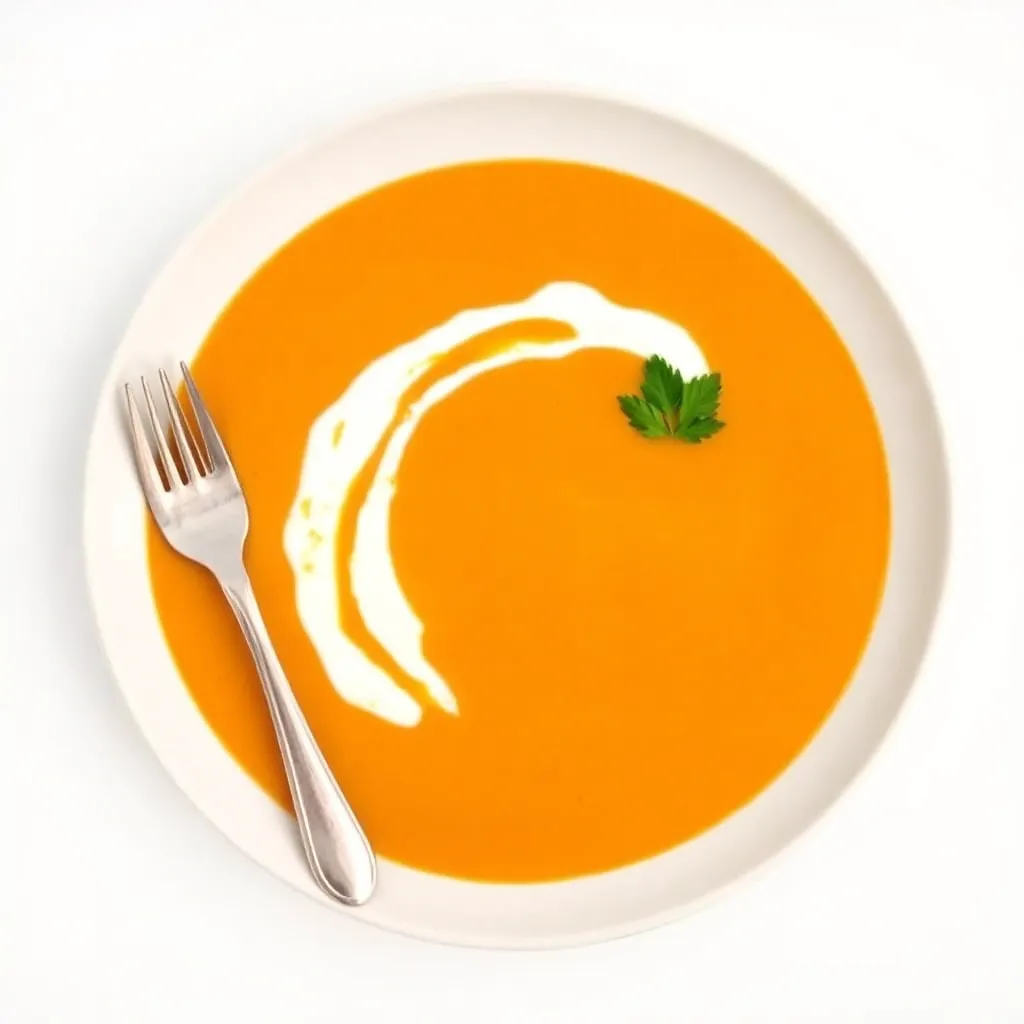 Pumpkin Soup with Chilli Cream