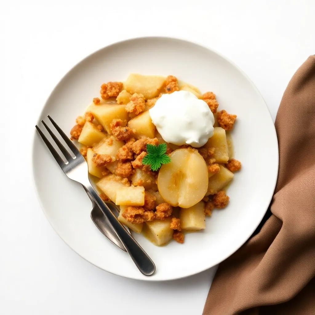 Pear and Ginger Crumble