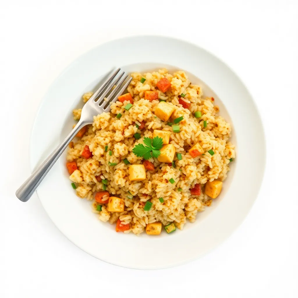 Zesty Firm Tofu Fried Rice