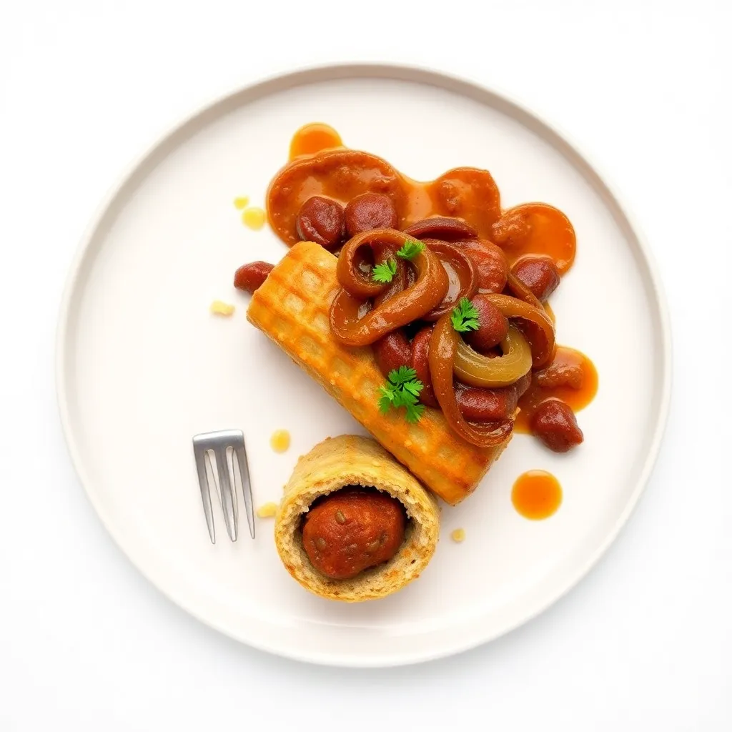 Sausage Roll with Caramelised Onion