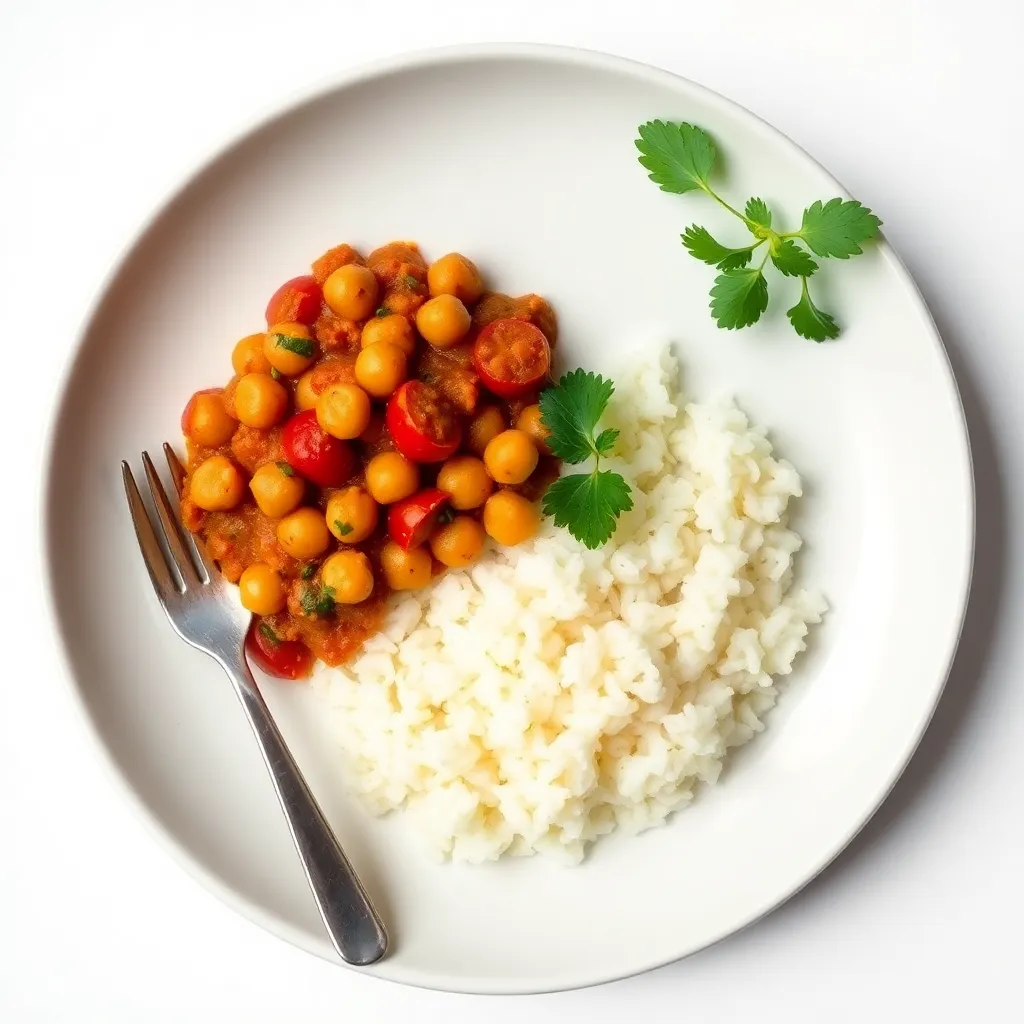 Chickpeas Tikka Sabzi Tomatoes