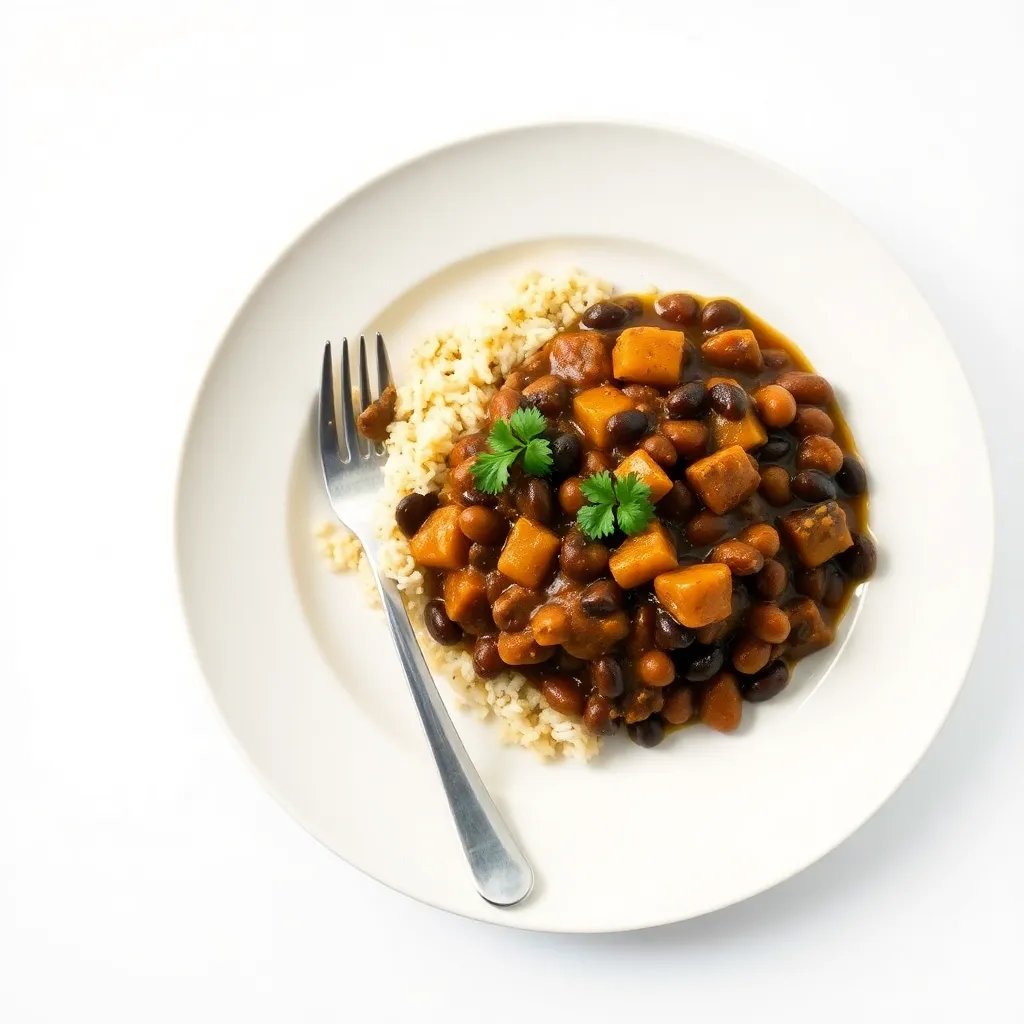 Vegan Backyard Black Beans Curry