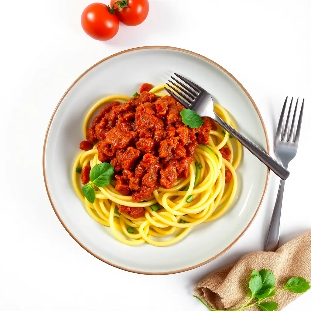 Keto Zucchini Noodles with Bolognese
