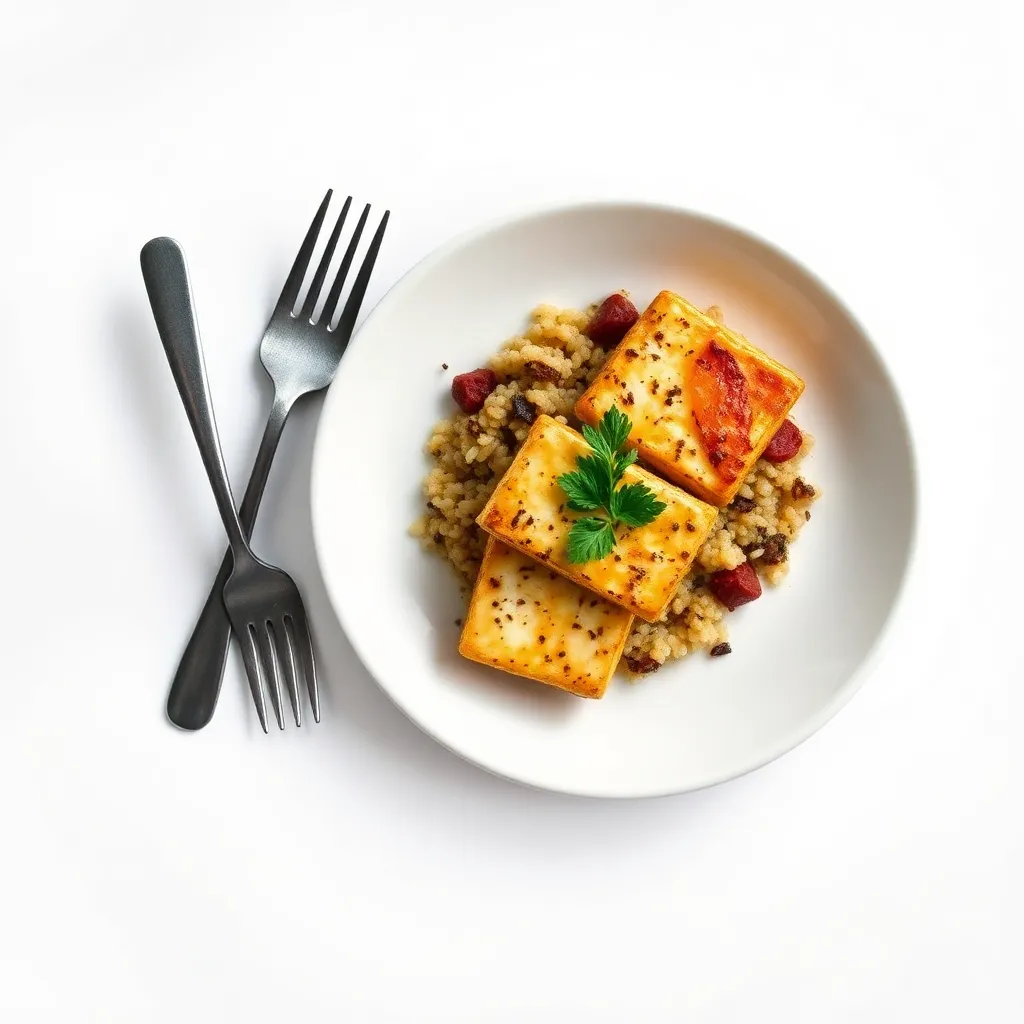 Smoky Halloumi Bake with Farro