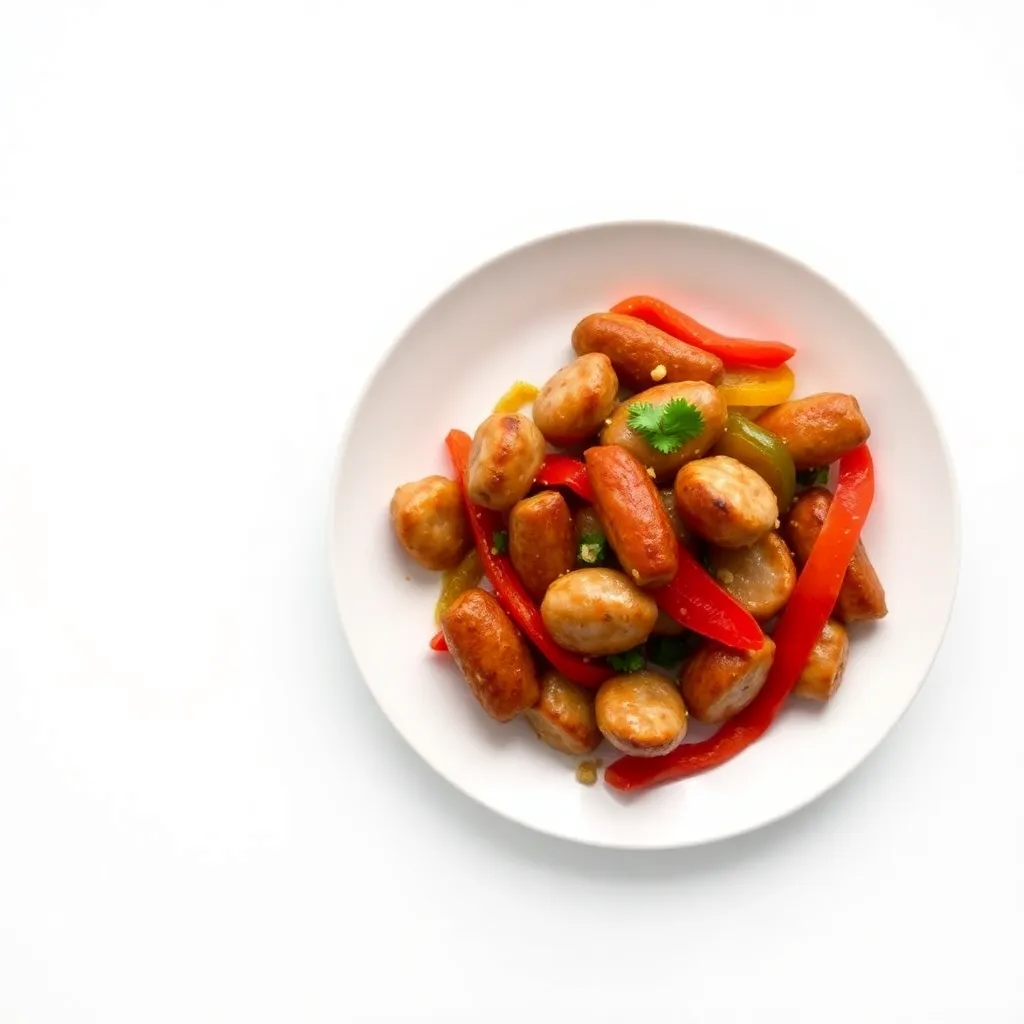 Sheet Pan Sausages and Peppers