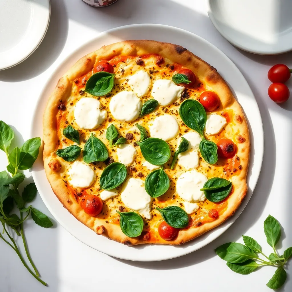 Spinach and Ricotta Pizza