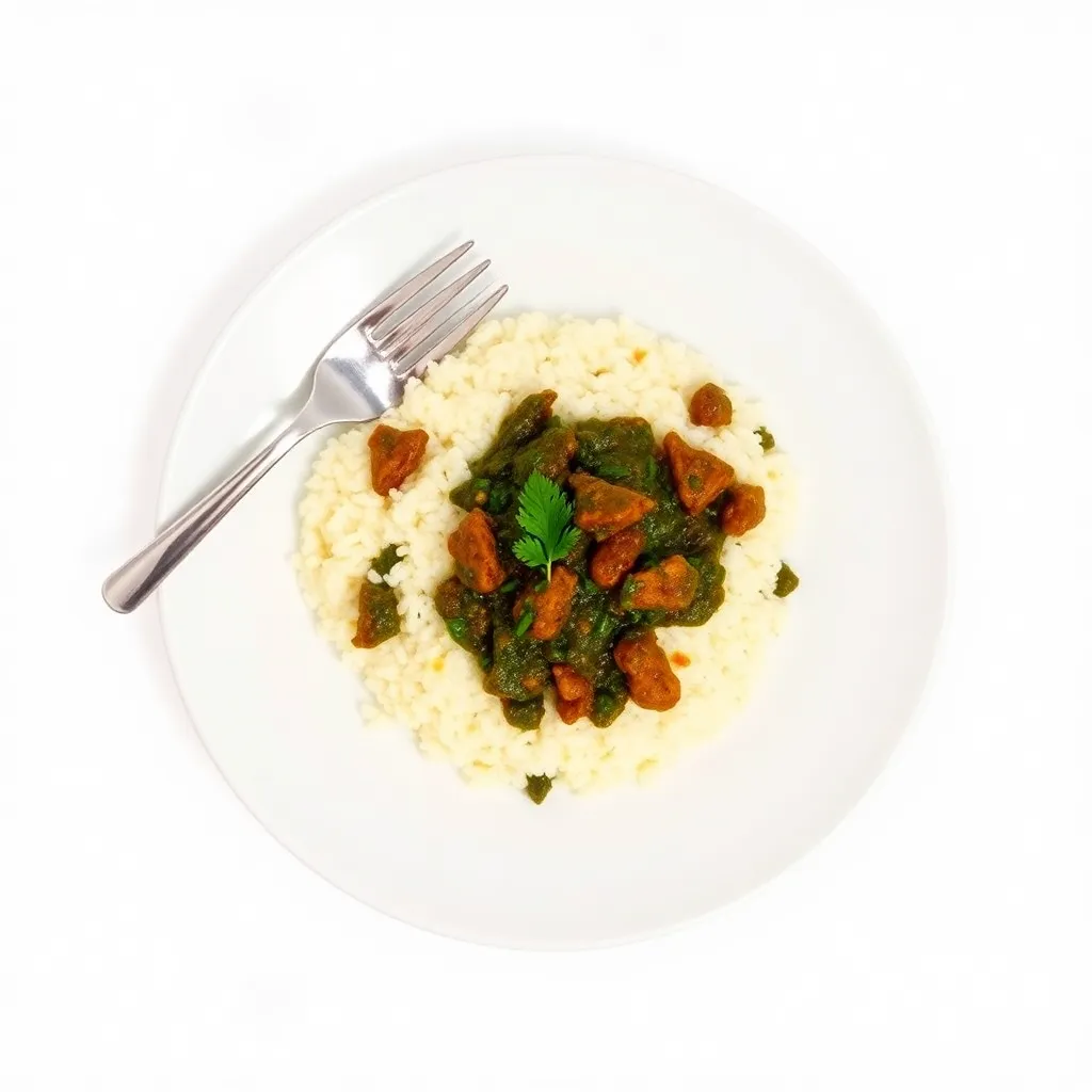 Ugali with Sukuma Wiki